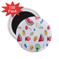 Fruit Summer Vitamin Watercolor 2 25  Magnets (100 Pack)  by artworkshop