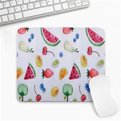 Fruit Summer Vitamin Watercolor Large Mousepad by artworkshop