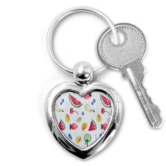 Fruit Summer Vitamin Watercolor Key Chain (heart) by artworkshop