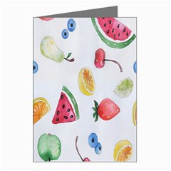 Fruit Summer Vitamin Watercolor Greeting Cards (pkg Of 8) by artworkshop