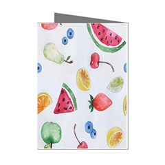 Fruit Summer Vitamin Watercolor Mini Greeting Cards (pkg Of 8) by artworkshop