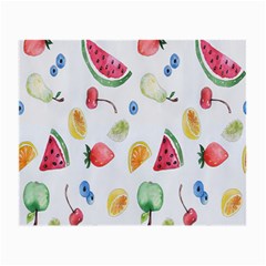 Fruit Summer Vitamin Watercolor Small Glasses Cloth (2 Sides) by artworkshop