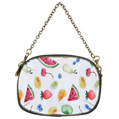 Fruit Summer Vitamin Watercolor Chain Purse (one Side) by artworkshop