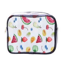 Fruit Summer Vitamin Watercolor Mini Toiletries Bag (one Side) by artworkshop