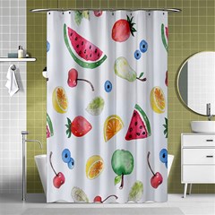 Fruit Summer Vitamin Watercolor Shower Curtain 48  X 72  (small)  by artworkshop