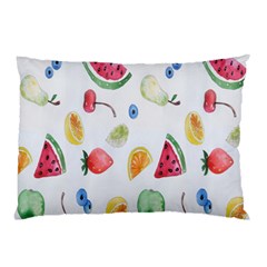 Fruit Summer Vitamin Watercolor Pillow Case (two Sides) by artworkshop