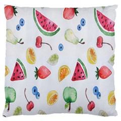 Fruit Summer Vitamin Watercolor Large Cushion Case (two Sides) by artworkshop