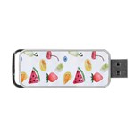 Fruit Summer Vitamin Watercolor Portable USB Flash (One Side) Front