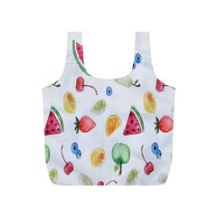 Fruit Summer Vitamin Watercolor Full Print Recycle Bag (s) by artworkshop