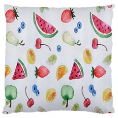 Fruit Summer Vitamin Watercolor Large Flano Cushion Case (two Sides) by artworkshop