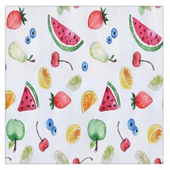 Fruit Summer Vitamin Watercolor Square Satin Scarf (36  X 36 ) by artworkshop