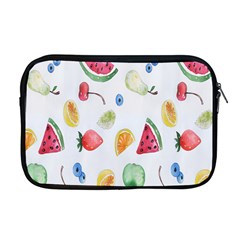 Fruit Summer Vitamin Watercolor Apple Macbook Pro 17  Zipper Case by artworkshop