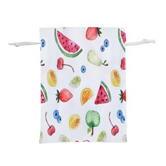 Fruit Summer Vitamin Watercolor Lightweight Drawstring Pouch (l) by artworkshop