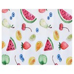 Fruit Summer Vitamin Watercolor Flano Blanket (Medium) 60 x50  Blanket Front