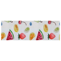 Fruit Summer Vitamin Watercolor Banner And Sign 9  X 3 