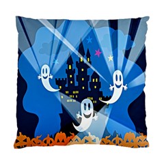 Halloween Ghosts Haunted House Standard Cushion Case (one Side) by artworkshop