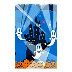 Halloween Ghosts Haunted House Shower Curtain 48  X 72  (small)  by artworkshop