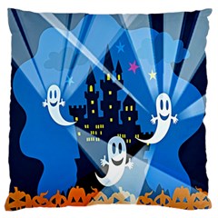 Halloween Ghosts Haunted House Standard Flano Cushion Case (one Side)