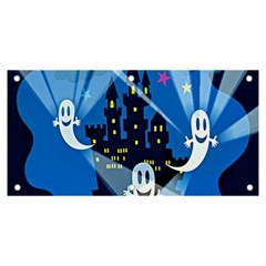 Halloween Ghosts Haunted House Banner And Sign 6  X 3 