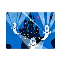 Halloween Ghosts Haunted House Flano Blanket (mini) by artworkshop