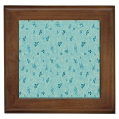 Missile Pattern Framed Tile by artworkshop