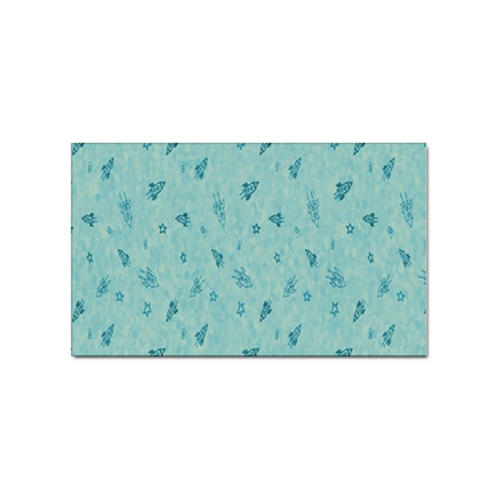 Missile Pattern Sticker Rectangular (10 pack)