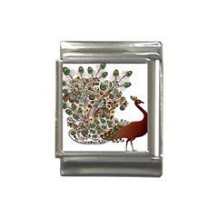 Peacock Graceful Bird Animal Italian Charm (13mm)