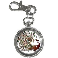 Peacock Graceful Bird Animal Key Chain Watches by artworkshop