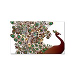 Peacock Graceful Bird Animal Sticker Rectangular (10 pack) Front