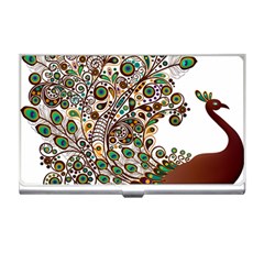 Peacock Graceful Bird Animal Business Card Holder by artworkshop