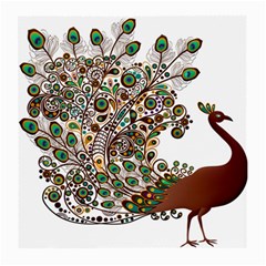 Peacock Graceful Bird Animal Medium Glasses Cloth (2 Sides) by artworkshop