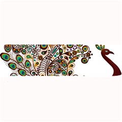 Peacock Graceful Bird Animal Large Bar Mat by artworkshop