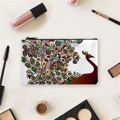 Peacock Graceful Bird Animal Cosmetic Bag (small) by artworkshop