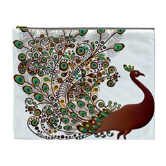 Peacock Graceful Bird Animal Cosmetic Bag (xl) by artworkshop