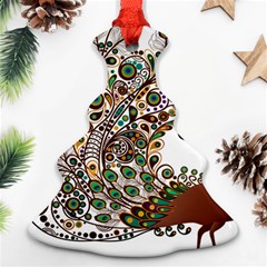 Peacock Graceful Bird Animal Ornament (christmas Tree)  by artworkshop