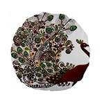 Peacock Graceful Bird Animal Standard 15  Premium Round Cushions Front