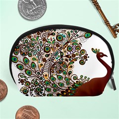 Peacock Graceful Bird Animal Accessory Pouch (large) by artworkshop