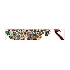 Peacock Graceful Bird Animal Flano Scarf (mini) by artworkshop