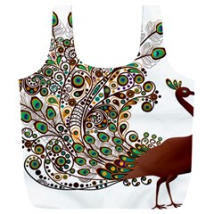 Peacock Graceful Bird Animal Full Print Recycle Bag (xxxl) by artworkshop