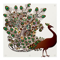 Peacock Graceful Bird Animal Banner And Sign 4  X 4  by artworkshop