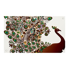 Peacock Graceful Bird Animal Banner And Sign 5  X 3  by artworkshop