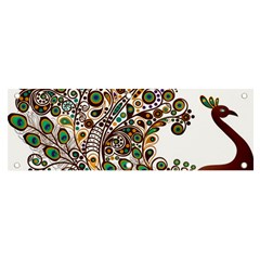 Peacock Graceful Bird Animal Banner And Sign 6  X 2  by artworkshop