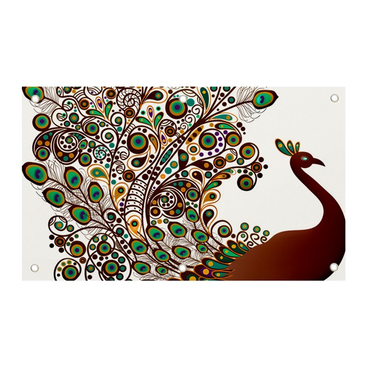 Peacock Graceful Bird Animal Banner and Sign 5  x 3 