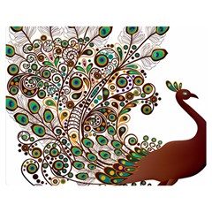 Peacock Graceful Bird Animal Flano Blanket (medium) by artworkshop