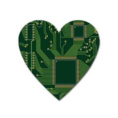 Technology Board Trace Digital Heart Magnet