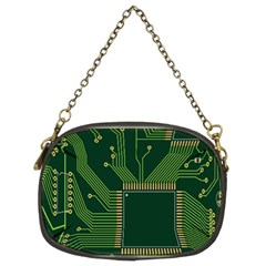 Technology Board Trace Digital Chain Purse (two Sides) by artworkshop