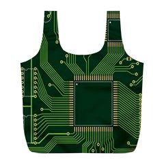 Technology Board Trace Digital Full Print Recycle Bag (l) by artworkshop