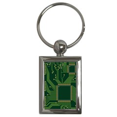 Technology Board Trace Digital Key Chain (rectangle) by artworkshop