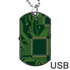 Technology Board Trace Digital Dog Tag Usb Flash (one Side) by artworkshop