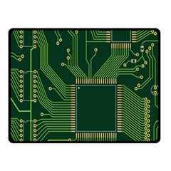 Technology Board Trace Digital Double Sided Fleece Blanket (small) by artworkshop